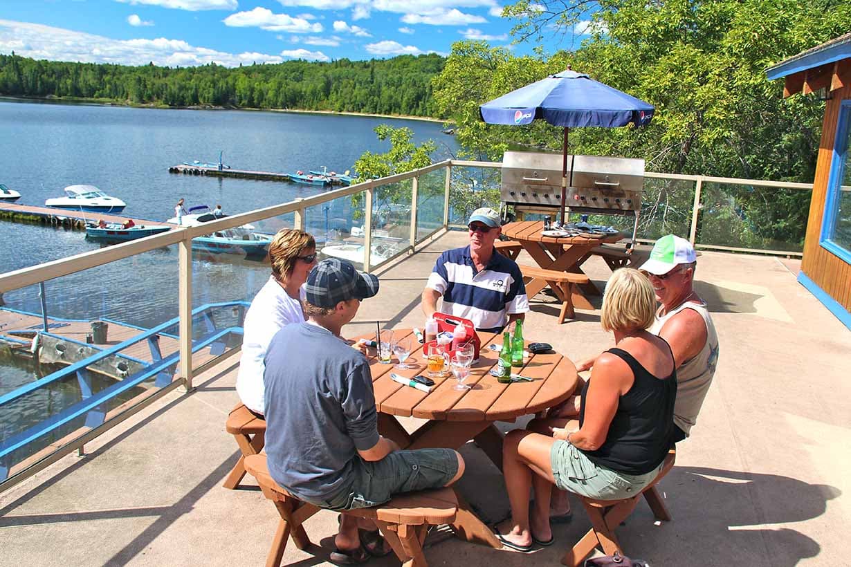 lunch at outside deck